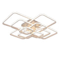 Square Modern Led Ceiling Lights for Living Room Bedroom Study Room Gold/Chrome Plated Ceiling Lamp Fixtures
