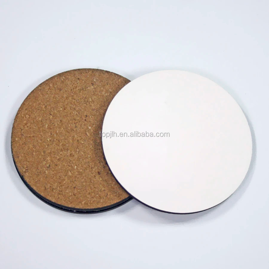 Topjlh Custom Logo Sublimation Coasters  Wholesale Blank MDF Square Coasters for Coffee Tea (Colorful Printing)