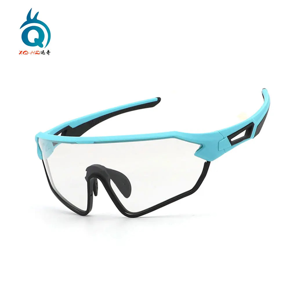 TR90 Photochromic UV400 Color Changing Cycling Sunglasses for Men Women Outdoor Sports Cycling Running