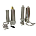 Factory Price 5-200um Filtration Stainless Steel Single Cartridge Filter Housing for City Water