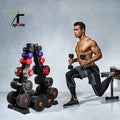TTSPORTS A-Frame Dumbbell Storage Racks 3/4/5/6 Tier Free Weights Dumbbells Set for Home Gym Exercise