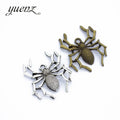 YuenZ 2 Color Antique Bronze Spider Charm Fit for Bracelets Necklace Pendant DIY Metal Jewelry 35*30.5mm D268