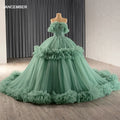 Jancember RSM241098 New Arrivals Ball Gown Plus Size Quinceanera Sequined Evening Dress for Women