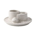 Minimalist Nordic Style Moon Prism Ceramic Aroma Candle Holder Sage Holy Wood Plate Atmosphere Decoration for Aromatic Candles