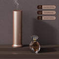 Hotel Electric Ultrasonic Tower Aluminum Round Scent Nebulizing Essential Oil Nebulizer Luxury Electric Waterless Aroma Diffuser