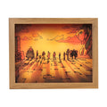 Wood Frame Light Painting  Anime Character Poster Led Strips Lighted Anime Light Box Art Painting With RGB Control 3Colors