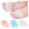 Comfort Gel Shock Absorbing Split Toe Forefoot Pad Toe Separator Metatarsal Pad 5 Hole Hallux Valgus SEBS Material All Seasons