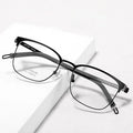 2024 Blue Light Blocking Glasses Titanium Custom Logo Titanium Vision Glasses Eyewear New Retro Pure Titanium Glasses Frame