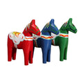 Horshi RTS Swedish Dala Horse Statue Wooden Horse Figurine for Home Office Decoration Color Painting Classical Handicraft