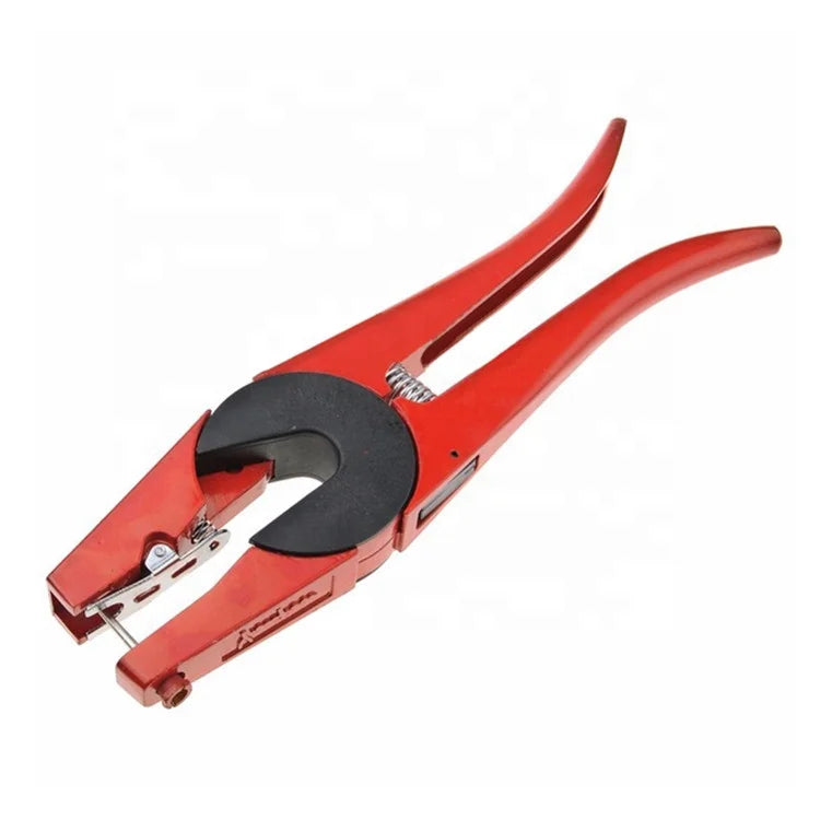 Iron Animal Red Ear Tag Plier Cow Cattle Sheep Pig Ear Tags Applicator
