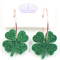 ERS260HP096 Hot Selling Best Price Four Leaf Clover Dangle Beach Glitter Cute Dangle Earring for Women Girls