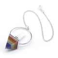 HY 2023 Fashion Design Healing Crystals Stone Bonded Chakra Single Point Pendulums for Wedding Decoration