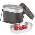 2 in 1 Portable Outdoor Modern Aluminum Pot Tank Lid Camping Mess Tin