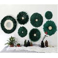 Green Wholesale Modern Nordic Boho African Art Feather Juju Hat Wall Decor for Home Decor Christmas Living Room Bedroom