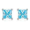 Trendy Small Stud Earrings Fashion Cubic Zirconia Stud Earrings Exquisite Fine Jewelry Sterling Silver Earrings