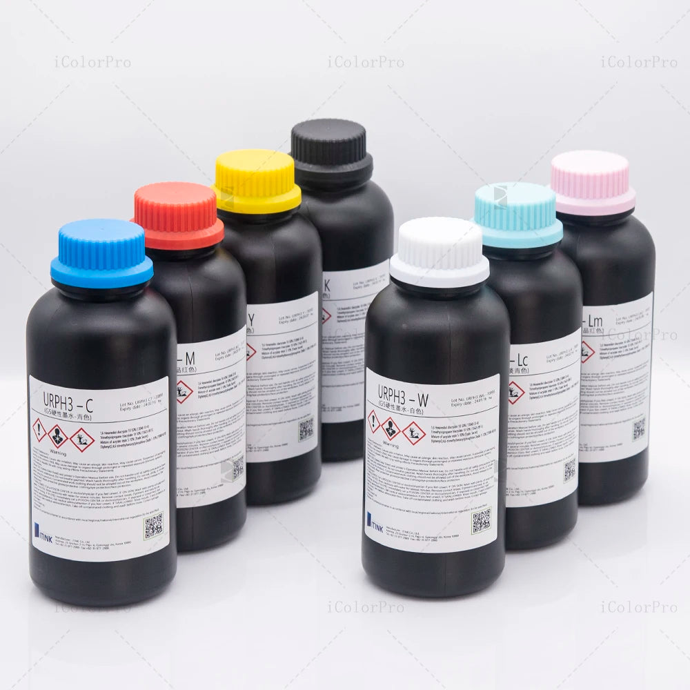 Bold and Vibrant Korean IT UV Ink for Epson DX7 and I3200-U1 Printheads for Professional Printing