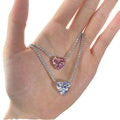 Merryshine Women's Fine Pendant Necklace Big Love High Fashion American S925 Sterling Silver Cross-Border Design