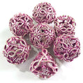 Wholesale Bulk Polyhedral DND Dice Hollow Adult Metal Accessories Copper Board Game Dice