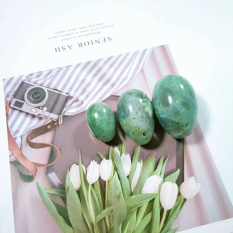 Huiying Best Selling Labradorite Stone Egg Natural Yoni Egg Set Stone Crafts