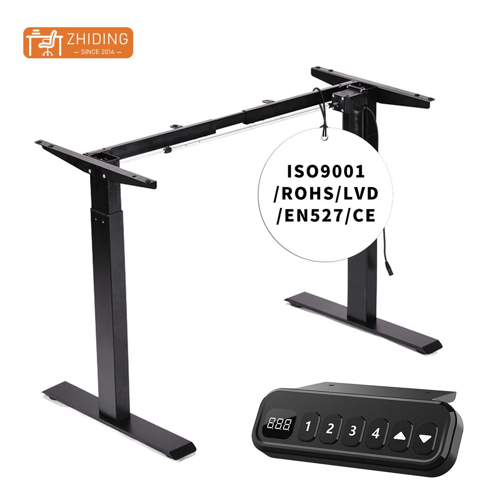 Automatic Electric Computer Office Desk Frame Legs Sit Stand Adjustable Single Motor Smart Standing Desk