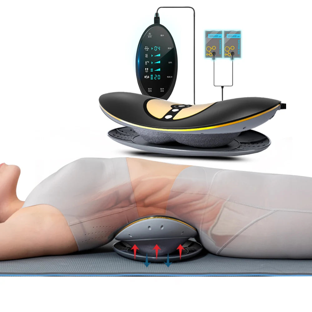 Promoting Blood Circulation Eliminating Fatigue Providing Back Massage with External Electrode Body Patches for Lumbar Traction
