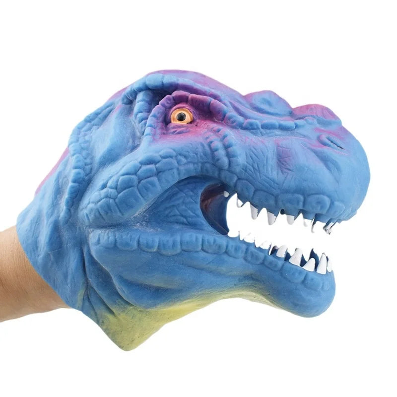 Hot Selling Dino Hand Puppet TPR Stress Sensory Dinosaur Pretend Toys for Kids