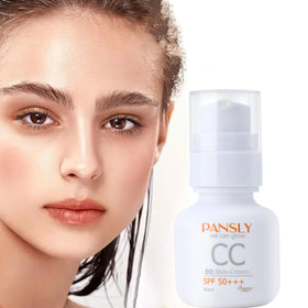 CC Cream Foundation SPF 50+ Full Coverage Makeup with Color Corrector for Even Skin Tone BB Cream for a Flawless Face