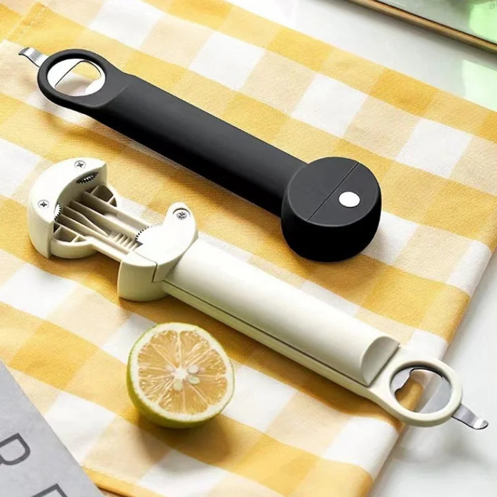 Magnetic Suction Three-in-one Bottle Opener Telescopic Glass Can Opener