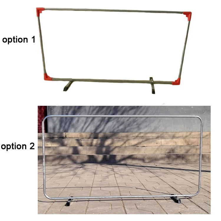 Detachable Galvanized Pipe & ABS Oxford Cloth Baffle Enclosing Pingpong Surrounds Table Tennis Court Barrier 140x75cm HV
