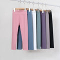 Butt Lifting Breathable Quick Dry Yoga Pants Sports Wear for Kids Custom Seamless High Waist Solid Color Leggings Manufacturer
