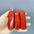 Wholesale Natural Healing Crystal Gemstone Polished Point Red jasper Tower for Fengshui