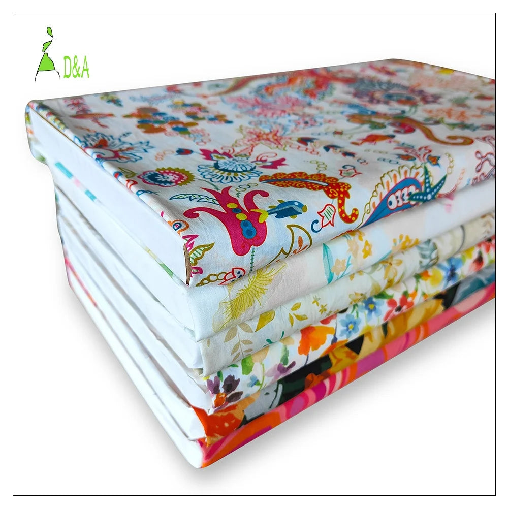 2023 Hot Sales Custom Digital Fabric Lightweight Lawn Cotton Breathable Printing Bolted for Girls Shirts Toys Cover