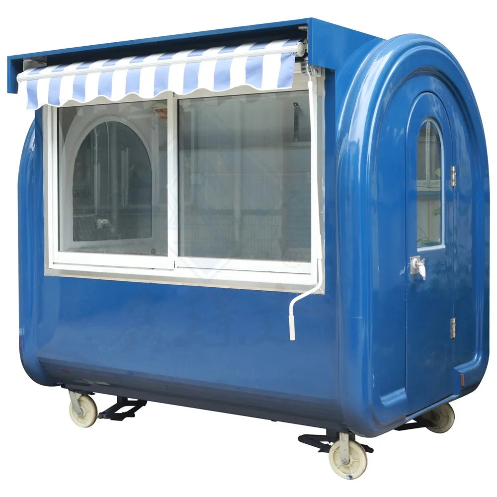 Outdoor Mobile Fast Food Carts Kiosk Coffee Vending Carts Hot Dog Food Trailer Truck
