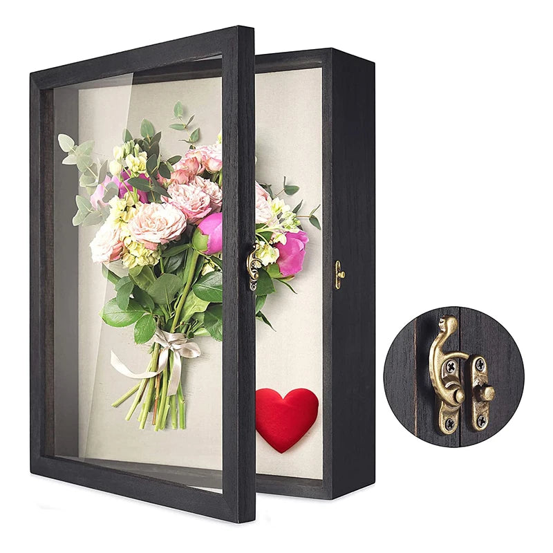 Mdf Solid Wood Photo Frame With Plastic Glass Jersey Display Box Jersey Frame Display Case Poster Shadow Box