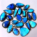 Blue Labradorite Loose Gemstone Wholesale Blue Labradorite Cabochon Loose Blue Labradorite Crystals Gemstone for Making Jewelry
