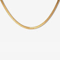 JOOLIM Ready to Ship High End Stainless Steel Band Herringbone Chain 18k Gold Plated Necklace 5mm