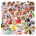 50Pcs Anime Card Captor Sakura Cartoon Graffiti Stickers for Laptop Notebook Vinyl Cute Girl Sticker