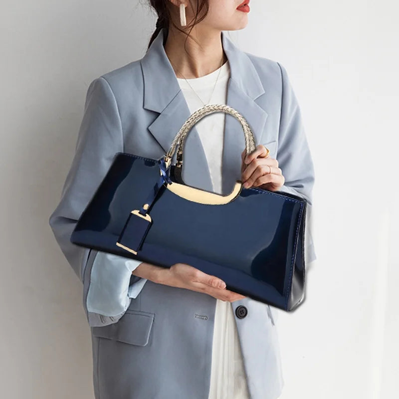 New Wholesale Luxury Lady Handbags 2025 Hot Designer Ladies Crossbody Bags Large Capacity Branded Office Shiny Women Hand Bags