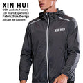 Men's Customizable Nylon Sports Windbreaker Jacket Stand Collar Waterproof for Winter by Manufacturer's Zip Thin Tracksuit