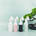Cosmetic Facial Cleanser 50ml 60ml 100ml 120ml 150ml 200ml 250ml Pink White Black Pet Foam Pump Bottle With Clear Silicone Brush