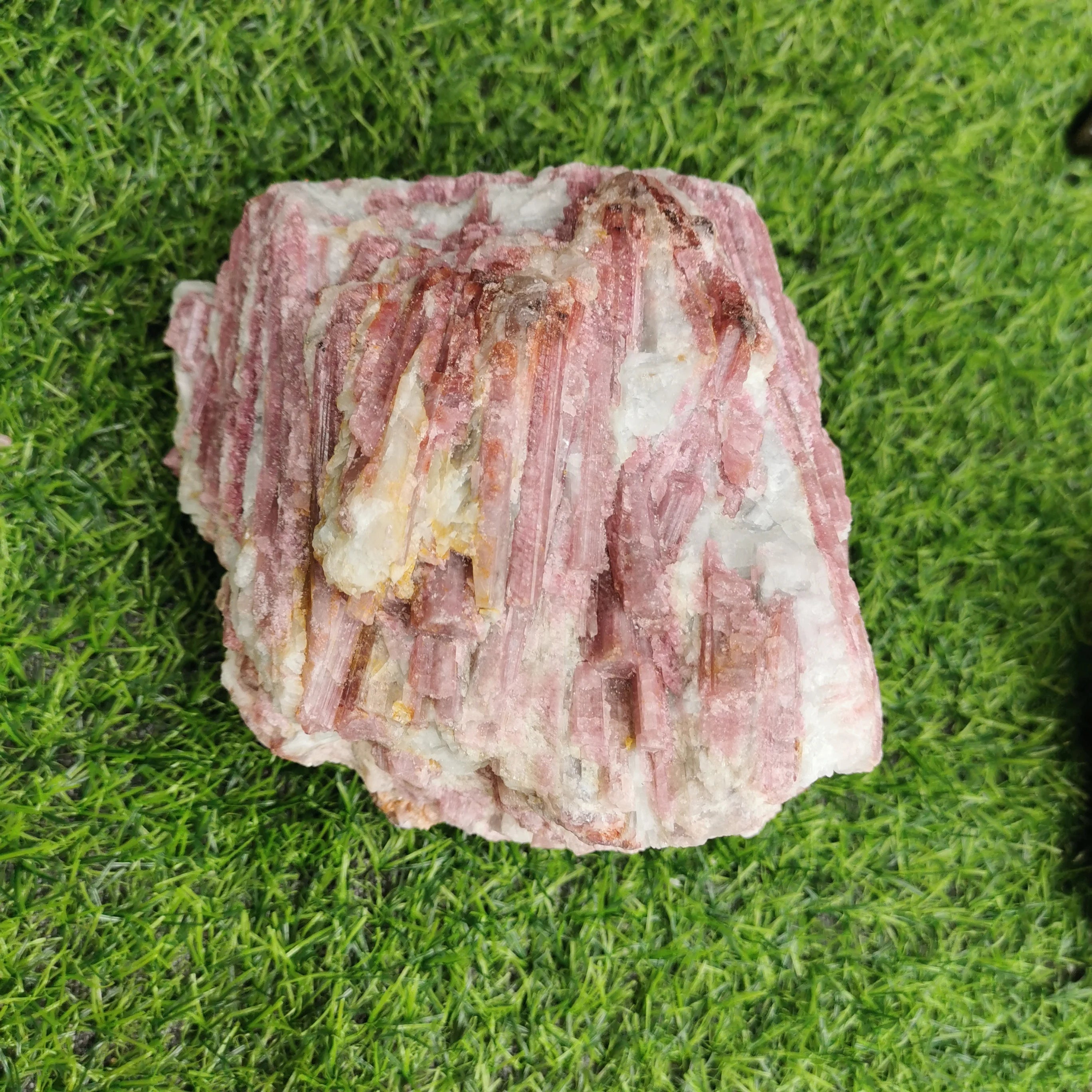Wholesale Natural Irregular Shaped Stones Pink Tourmaline Block Crystal Carving for Vase Filling LJ