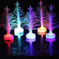 Epsilon Luxury Shining Colorful Optical Fiber Table Ornaments navidad christmas gift Decoration xma lights Mini LED  Christmas Tree