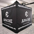 Sunshine Black Red Full Side Wall logo Print Canopy Outdoor Advertising Tent Aluminium Frame Easily Assembled Free Design