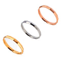 Wholesale Female Bulk Waterproof Chic Eternity Stainless Steel 2.3mm Bamboo Shape Finger Ring Jewelry China Supplier