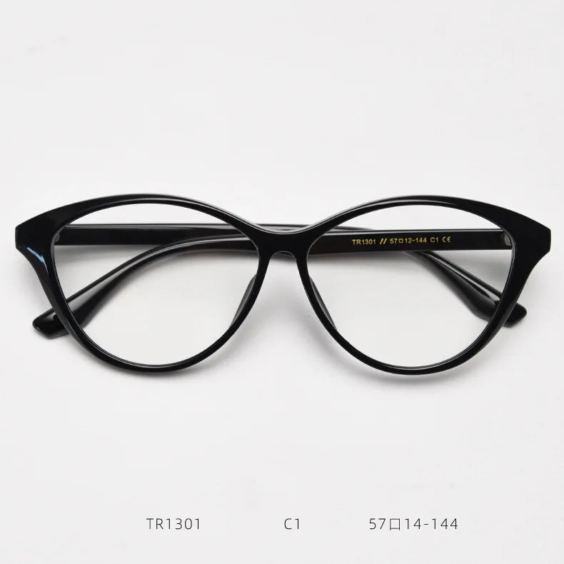 Korea Cat Eye Oval Glasses Frame Women Lovely Ins No Makeup Plain Glasses Men Eyewear Cute Decorative Computer Glasses