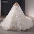 3D Cake Skirt Wedding Dress Sweetheart Elegant Chapel Bride Maxi Tail Off-Shoulder Train Wedding Dresses Rsm241086