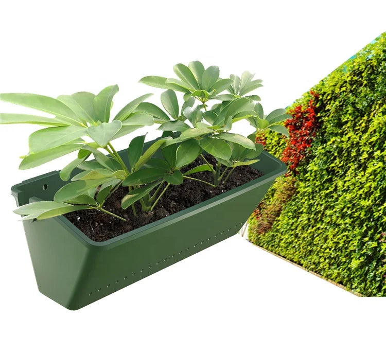 Wall Planters Garden Vertical Living Wall Planter Vertical Garden Wall Planter Set Green Garden Modular Type Plastic Modern