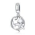 925 Sterling Silver Travel Theme Dangle Bead Charm Fit Similar Bracelet DIY Women Fashion Jewelry Unique Travel Gift Idea SCC242