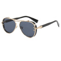 Superhot Eyewear 12120 Fashion 2023  Gradient Steampunk Men Metal Shades Sunglasses