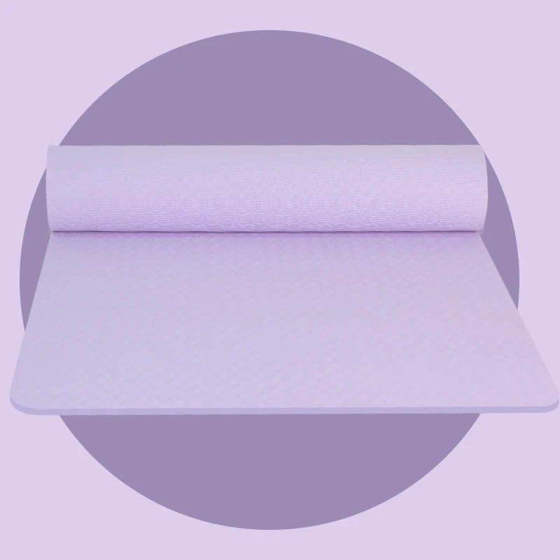 SANFAN Single Color 4MM Thick High Foam TPE Pilates Gymnastics Mat Floor Wholesale Yoga Mats Custom Logo With REACH Certified